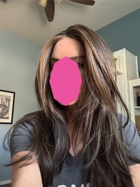 Gently used Raquel Welch Mesmerized Wig in Iced Java/ Shaded roots